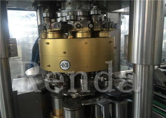 Beverage / Fruit Juice Filling Machine With High Speed Filling Valve PLC Controller