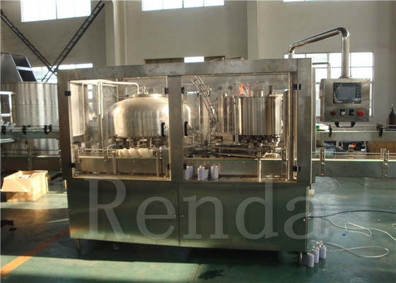Full Automatically Tin Can Bottle Filler / Coca Cola Juice Can Filling Machine