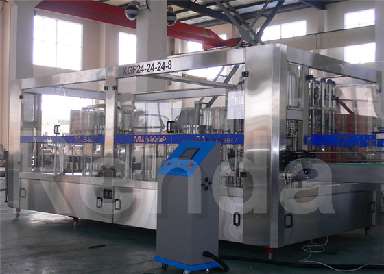 Mineral Water / Beverage / Purified Water Bottle Filling Machine For Plastic Screw Cap 28 mm