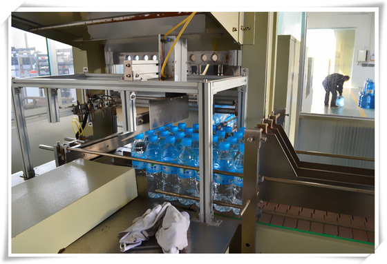 Water Production Line Automated Packaging Machines Bottle PE Film Shrink Wrapped