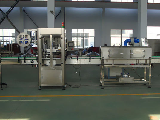 Electric Driven Automatic Sticker Labeling Machine with Heat Shrink Tunnel 3.5kw