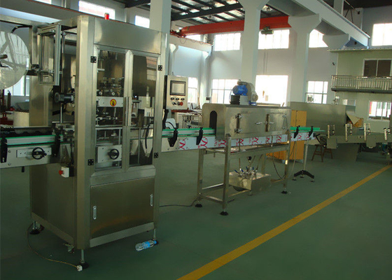 Tự động Shrink Sleeve Sticker dán nhãn Máy Inox CE phê duyệt